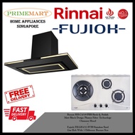 Rinnai RH-C1059-PBR Chimney Hood + Fujioh FH-GS5035 SVSS Stainless Steel Gas Hob BUNDLE DEAL - FREE DELIVERY