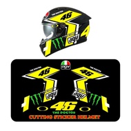 Rossi 46 full face helmet sticker