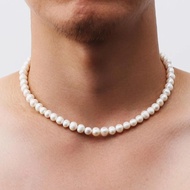Chubby Lane 8MM RYAN IVORY PEARL CHOKER NECKLACE