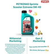 PETRONAS Sprinta 4T Scooter A900 A700 10W-40 Gear Oil Fully Synthetic Engine Oil