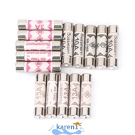 KA 10Pcs Ceramic Fuse 3-13A Mains Plug Electrical Accessories British Plug