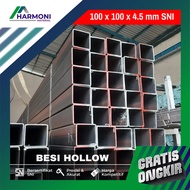 Besi Hollow 10x10 Tebal 4.5 mm Panjang 6 Meter SNI Hollo Hitam