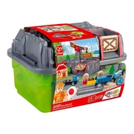 Hape Railway Bucket Builder Set (Mining Themed Train Track With Storage Bucket)