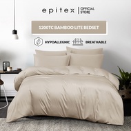 Epitex 1200TC  100% Premium Bamboo Bedsheet With Quilt Cover | Bedset | Ultra Soft & Smooth