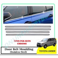 Toyota Unser Window Trim Chrome Lining / Door Belt Moulding