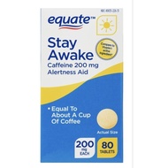 ✈️from USA Best seller Equate Caffeine Stay Awake Tablets, 200 mg, 80 Count