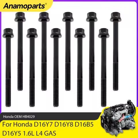 Engine Parts Cylinder Head Bolt Set Fit 1.6 L For Honda Civic Del Sol CX DX LX EX HX D16Y7 D16Y8 D16