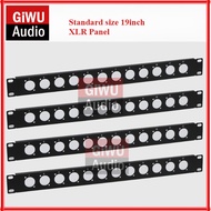 ATG 1U 2U Speakon XLR Terminal Blind Plate Panel for DIY Flight Case Server Rack Mount Enclosure