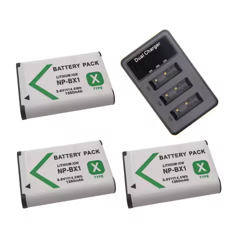 1350mAh NPBX1 NP-BX1 Battery for Sony HX300 HX400 HX50 HX60 GWP88 AS15 WX350 DSC RX1 RX100 AS100V M3