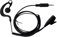 UAYESOK Waterproof Radio Earpiece with Mic PTT 3.5mm Screw Thread Headset for Yaesu VX-6 VX-6R VX-7R