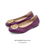 Sweet Palettes รองเท้าหนังแกะ Joy Glamour Royal Purple