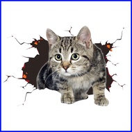 3D Cat Car Decal Cute 3D Animal Decal Car Sticker 3D Simulation Cat Scratches Body Sticker Auto Deco