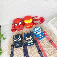 Marvel กระเป๋าเด็กน่ารัก Spiderman Ironman Batman Superman เด็กผู้หญิงกระเป๋ากระเป๋าสตางค์การ์ตูน Av