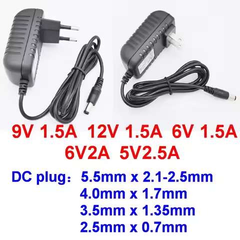 AC110-240V DC 6V 1.5A 9V1.5A 12V1.5A 6V 2A 5V2.5A LED light strip Universa adapter AC / DC Converter