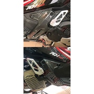 Motorcycle Accessories cover footstep carbon kevlar Carbon fiber texture car cover For ADV150 2019-2