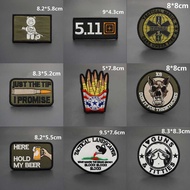 【Customized 】511 military fan morale badge tactical military 3D Embroidery Velcro Patch /Badges/armb