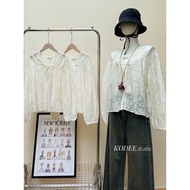 Long-sleeved floral silk shirt - B0229