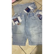 [nafdza.bdg] unisex children's short jeans 3-8 years old