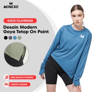 Monexo - Sports T-shirt Long Sleeve Hijab Sport Top Wanita T-shirt Run18 Sport Shirt Woman