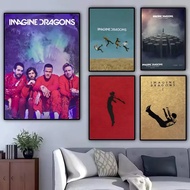 Rock Band Imagine D-Dragons bones Painting Calligraphy Canvas Poster: Crease Free Waterproof Durable