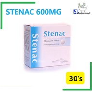 (BOX) Stenac Effervescent 30 Tablets (Fluimucil A 600mg Alternative) EXP01/2027