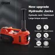 Electric Car Jack 15-450mm 12V Electric Hydraulic Jack with Air Pump Electric Wrench LED Light for Car Tire Repair Tool