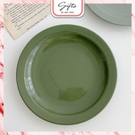 22cm Morandi Plate - Green