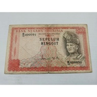 Offer M30 Banknote Malaysia Rm10 Siri 3 Nice Number Condition Kurang Cantik E/12 400091 Seperti di g