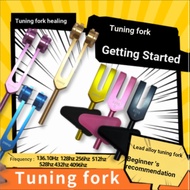 < 136.1 hz+128hz+256hz+512hz+4096hz+432hz+528hz > OM Tuning Fork 136.1 HZ Colorful Tuning Fork Flowe