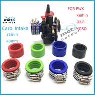 Carburetor Slicone Rubber Adapter 35mm/40mm/42mm/45mm Intake Manifold Pipe KEIHIN Racing SUDCO PWK f