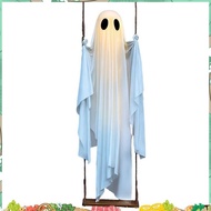 Halloween Decorations Outdoor Hanging Swing Ghost with Lights, Spooky Cute Ghosts Decorations