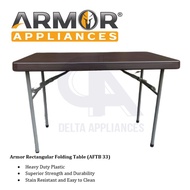 lifetime foldable table ❣Armor Rectangular Lifetime Folding Table (Brown)✵