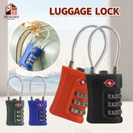 【SG】Luggage Lock TSA Metal Padlock 3 Digit Combination Number Lock Anti-theft Lock for Gym Locker Ba