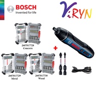 ViRYN BOSCH [Bundle] GO 2 SOLO Smart Screwdriver-06019H21L1+BOSCH 35pcs Extra Bit Set-2607017728,260