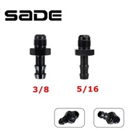 SADE AN6 Flare to 3/8 Hose Barb Fittings Adapter Aluminum Fuel Line -6 AN Male to 3/8" Push On Barb 