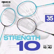 Apacs Strength 10 (4U)With String&amp;Grip (Up String Service Free) Badminton Racket