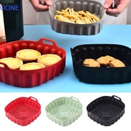 OONE Silicone Air Fryer Liners, Square Food-grade Air Fryer Pot Baking Tray, Durable Non-stick 7/8 I