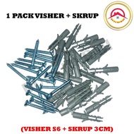 Screw Set Screw and Spiser set Screw Spiser Set 3cm