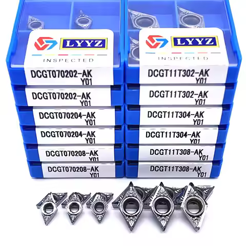 DCGT070202 DCGT070204 DCGT070208 DCGT11T302 DCGT11T304 DCGT11T308 AK Y01 Aluminum Alloy Blade CNC In