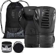 Boxing Gloves Men Women with Hand Wraps for Boxing, Muay Thai, Kickboxing, Punching Bag Workout traing and Sparing Gear Complete Boxing Kit, Size 8-16 OZ