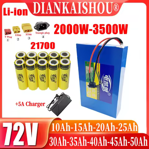 Grade A 21700 72V 10Ah 15Ah 20Ah 25Ah 30Ah 35Ah 40Ah 45Ah 50Ah electricvehiclebattery,+84V 5A charge