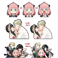 Anime SPY×FAMILY 3d Stickers Anya Yor Forger Twilight Waterproof Illusion Magic Gradient Multicolor 
