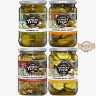 Always Fresh Dill Pickle Cucumbers / Sweet & Sour / Bread & Butter / Polskie Ogorki