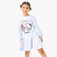Babyshop Sanrio Hello Kitty And Friends Print Dress With Long Sleeves