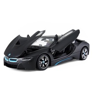 {fdsgtf} 1:24 BMW I8 Sports Car Alloy Car Model Diecast Toy Vehicles High Simulation Metal Toy Car M