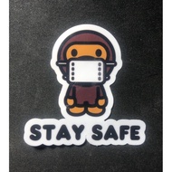 Sticker BAPE stay safe
