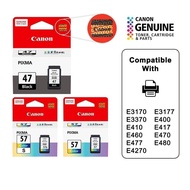 Canon PG-47/ CL-57/ CL-57s Original Ink Cartridge for E410/ E4270/ E4570/ E470/ E477/ E480/E3170/ E3