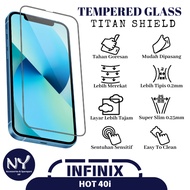 NY ANTI GORES FULL SCREEN INFINIX HOT 40i / RENO12 F 4G PRIVACY MATTE CERAMIC STATIC ESD GLASS / TEM