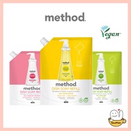 [METHOD] Dish Soap Refill Liquid 1000ml (Lemon Mint, Pink Grapefruit, Basil) / Kitchen Dishwashing L