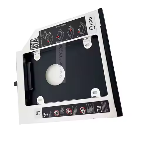 with Bezel Panel 2nd SATA 2.5" Hard Drive HDD SSD Optical Caddy for IBM Lenovo ThinkPad T430 W430 T5